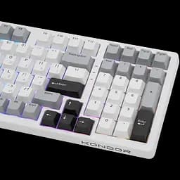 Ігрова механічна клавіатура Kondor Legion PRO / Три режими підключення / Sky Light Switch / White - мініатюра 3