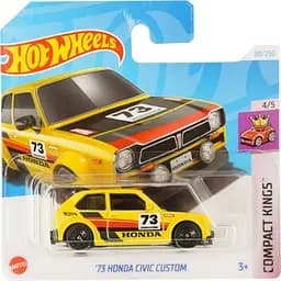 Базова машинка Hot Wheels Compact Kings '73 Honda Civic Custom жовта (5785)