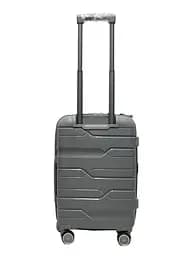 Валіза маленька S поліпропілен Milano bag 0306 56×35×24см 33л Срібна - мініатюра 3