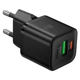 Адаптер сетевой HOCO Ingenious PD Charger N65 1USB/Type-C, 20W/3A, PD/QC|