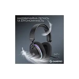 Навушники GamePro Asgard Bragi 7.1 RGB Tri-Mod Black (HSW250B) - мініатюра 6