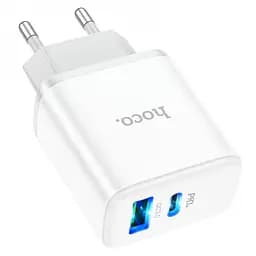 МЗП Hoco C105A Stage PD20W+QC3.0 (1USB-A/1C) White - мініатюра 2