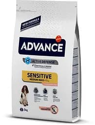 Сухий корм для собак Advance Dog Med/Maxi Sensitive Salmon&Rice 3 кг для собак з чутливим травленням