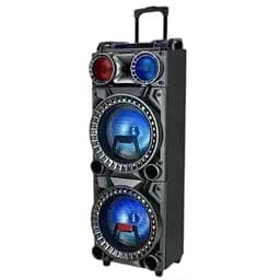 Портативная колонка бумбокс XPRO HS-TS1246 чемодан 100Вт USB SD FM радио Bluetooth 2 микрофона ДУ (MER-15699)