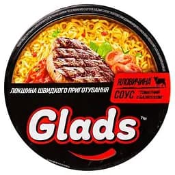 Локшина швидкого приготування Glads Яловичина та соус томат з базиліком 85 г (930320) - мініатюра 3