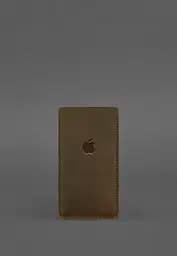 Кожаный чехол для iPhone 13 Темно-коричневый Crazy Horse