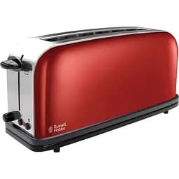 Тостер Russell Hobbs Classic, 1100Вт, метал, довгі слоти, червоний