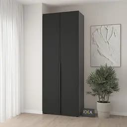 Шафа для одягу з однією штангою С-8.1 Асфальт/Чорний Idea