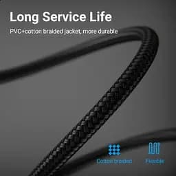 Патч-корд 5м, S/FTP cat 8 RJ-45 COPPER black Vention (IKGBJ) - мініатюра 8