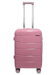 Валіза мала S+ з поліпропілену Milano bag 0305 52л Рожевий