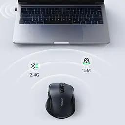 Мишка UGREEN 2.4GHz MU006 Ergonomic, бездротова, 4000dpi., 4кн.,Silence Design, Чорна - мініатюра 9