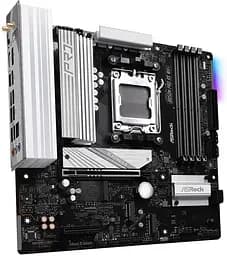 Материнська плата AsRock B850M PRO RS WIFI (B850M PRO RS WIFI) (Socket AM5, AMD B850, Micro-ATX) - мініатюра 2