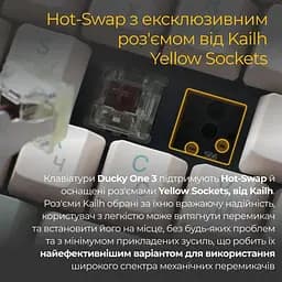 Клавіатура Ducky One 3 TKL Cherry MX Red Matcha Cream UA (DKON2187-RUAPXМAEGGC1) - мініатюра 4