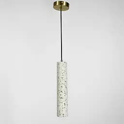 Підвіс Terrazzo Cylinder Long із білим бетонним плафоном 30х6 см Line.F MJ 163-60*300 WT - мініатюра 8
