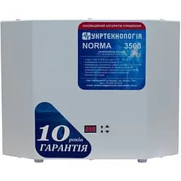 Стабілізатор напруги теристорні Укртехнологія Norma 3.5 3500 Вт 220 В стабілізація 150-300 9 ступенів