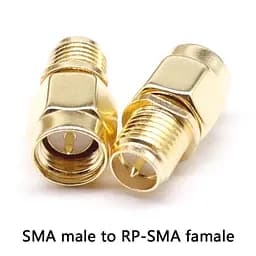 SMA перехідник з SMA male на RP-SMA female зі штирьком з 2-х сторін (100846) - мініатюра 3