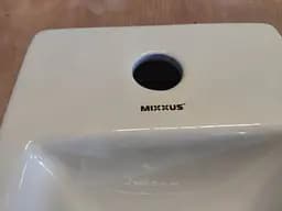 Умивальник меблевий Mixxus Premium Quadro-1501 400x215x105 мм з отвором під змішувач MP6502, Білий - мініатюра 5