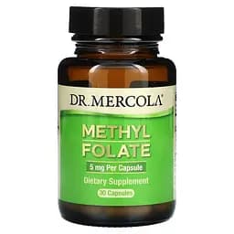 Вітамін В9 Dr. Mercola Methyl Folate 5 mg, 30 капсул