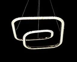 Люстра стельова LED Splendid Ray LF9808/1, регулювання висоти 20-115 см, золото, білий, сучасний стиль - мініатюра 3