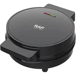 Вафельниця з антипригарним покриттям, вафельниця для тонких вафель, вафельница для трубочок і рожків для морозива Raf 1000 Вт Black