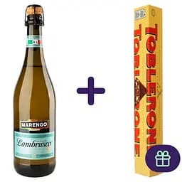 Вино ігристе Marengo Lambrusco Bianco біле напівсолодке 8% 0.75 л