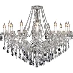 Люстра свічка Brille підвісна кришталева в хол E14 40W CH (CR-603S/12)