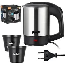 Компактний туристичний чайник із двома чашками RAF R7887 / Міні-чайник електричний