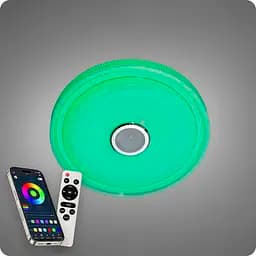 Люстра світлодіодна 517 Dlight RGB з пультом і колонкою 80Вт Білий (02165) - мініатюра 7