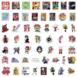 Стікерпак Скотт Пілігрим Набір наклейок GeekLand Scott Pilgrim 55 штук - мініатюра 2