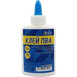 Клей канцелярський ПВА 358000 ковпачок-дозатор, 100 грам