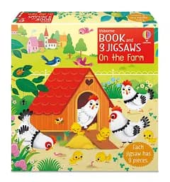 Usborne Book and 3 Jigsaws: On the Farm - Sam Taplin, англ. мова (9781474988896)