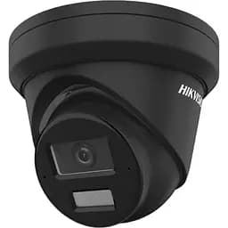 Відеокамера купольна Hikvision Acusense Smart Hybrid Light зі звуком DS-2CD2343G2-LI2U Black (2.8мм) 4 МП