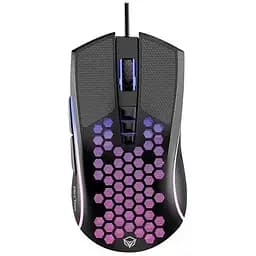 Компьютерная мышь Mееtion GM015 игровая оптическая проводная 800-6400 DPI 8 кнопок RGB подсветка черная