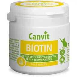 Canvit BIOTIN for cats 100 г (100 табл.) - добавка для здоров'я шкіри та шерсті котів