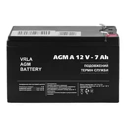 Акумулятор для сигналізації AGM А 12V - 7 Ah