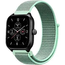 Ремінець нейлоновий на липучці BeWatch Xiaomi Amazfit BIP/GTS/GTR 20 мм М'ятний (1011331.3UW)