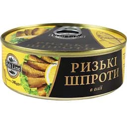 Шпроти Fish Line Ризькі 240 г (615169)