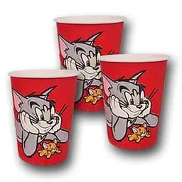 Паперовий одноразовий стакан з малюнком об'єм 250 мл "Tom and Jerry" Маестро 50 шт/уп. - мініатюра 2