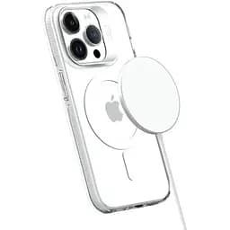 Чохол Vokamo для iPhone 15 захисний з магнітним кільцем прозорий глянсовий - мініатюра 3