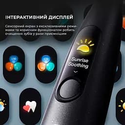 Електрична зубна щітка Oclean X Ultra Set OLED Black - мініатюра 3