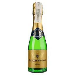 Вино игристое Francois Montand Brut Blanc de Blancs, белое, брют, 12%, 0,2 л (27765)