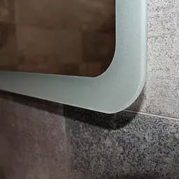 Дзеркало Dusel DE-M3011 80x65 см Сенсорне включення + підігрів + годинник / темп, Білий - мініатюра 11