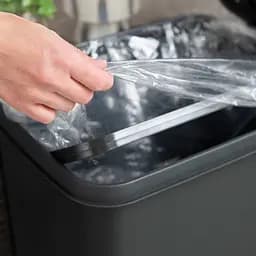 Відро для сміття MBM My Home з кришкою та педаллю 20 л антрацит (BIN-01 20L ANTHRACITE) - мініатюра 10