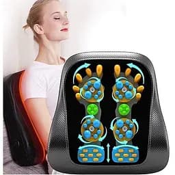 Масажна роликова подушка для шиї, спини та тіла Junsu 96Z Чорний