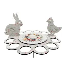 Великодня підставка біла на 12 яєць