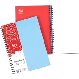 Блокнот на спіралі Rosa Studio A4 (21х29.7см) 100г/м2 80л блакитний - мініатюра 2
