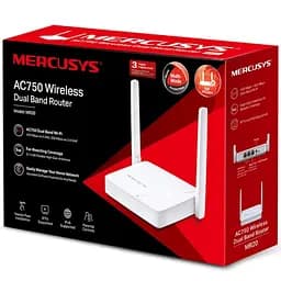 Маршрутизатор Mercusys MR20 AC750, 2xFE LAN, 1xFE WAN - мініатюра 4