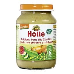 Пюре Holle Картофель с горошком и цукини, органическое, 190 г (32827)