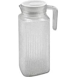 Графин стеклянный с пластиковой крышкой 1000ml MS-2697