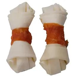 Лакомство для собак Узловые кости из сыромятной кожи с куриным мясом 500 г